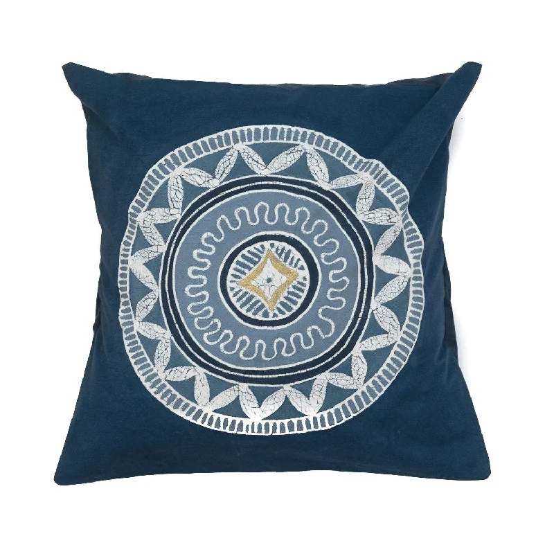 African Circles Indigo Cushion Cover