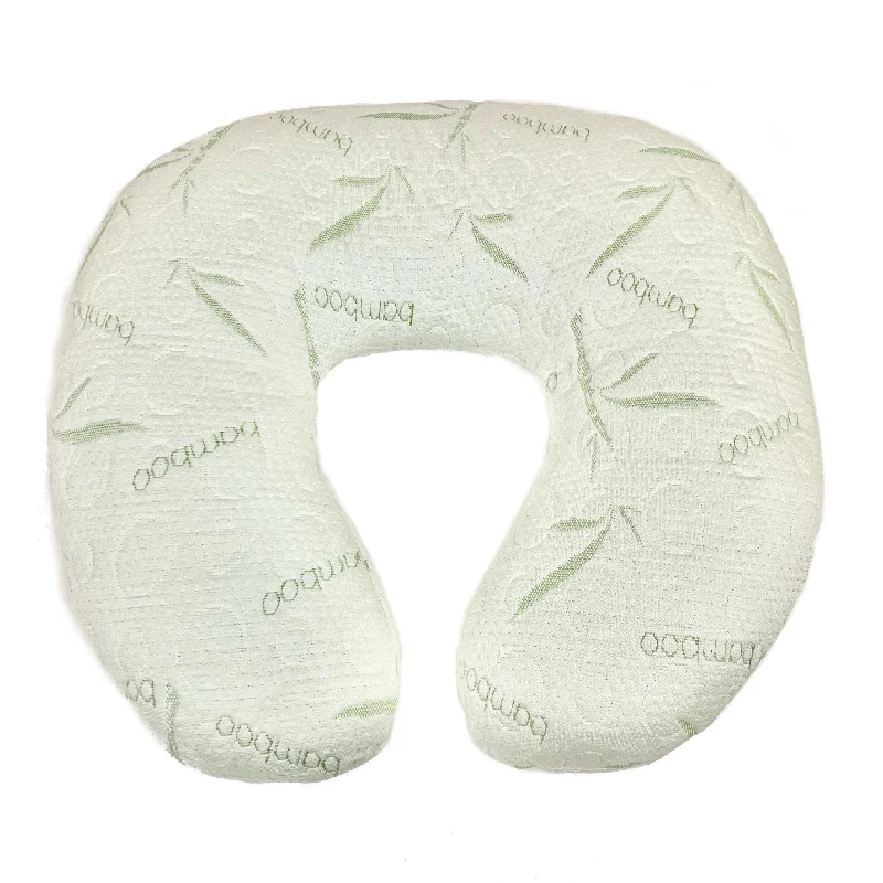 Sacred Thread Nursing Pillow for Breastfeeding - Premium Memory Foam with Removable Rayon Made from Bamboo Cover - Nursing and Posture Support for Mom