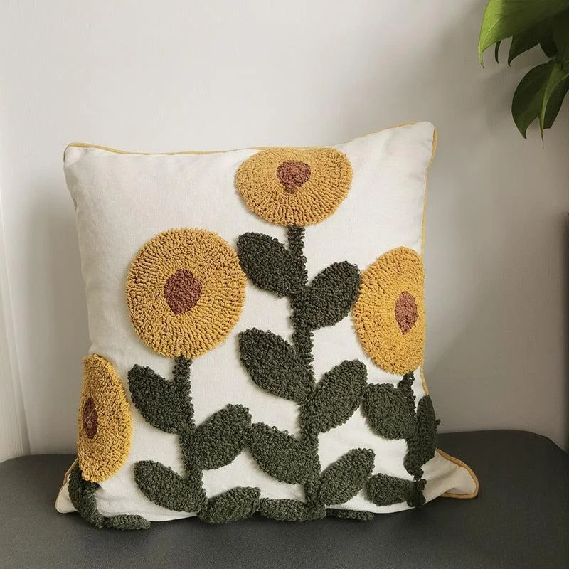 Sunflower Pillow Cover