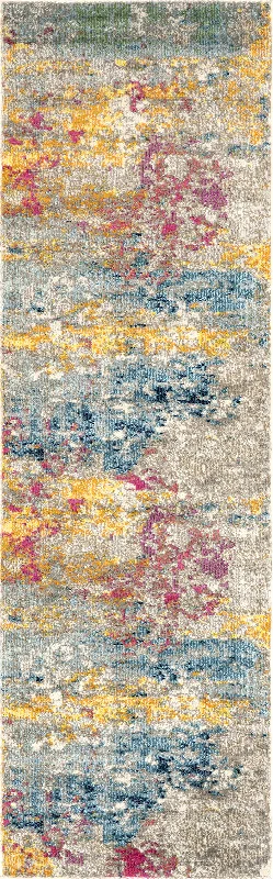 Abstract Nebula Rug | Multicolor