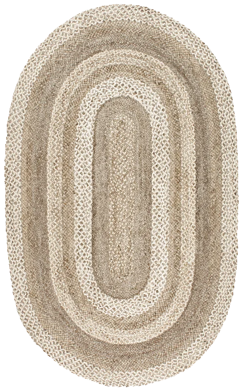 Braided Bengal Jute Rug | Natural