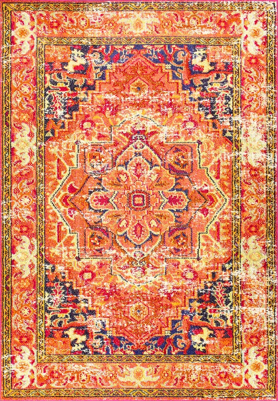 Center Medallion Rug | Orange