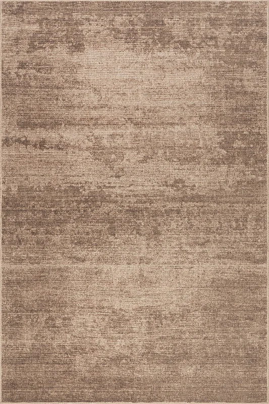 Evelina Vintage Solid Washable Rug | Brown