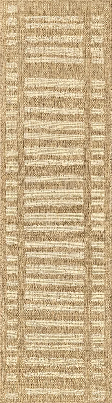 Faded Stripes Indoor/Outdoor Rug | Brown