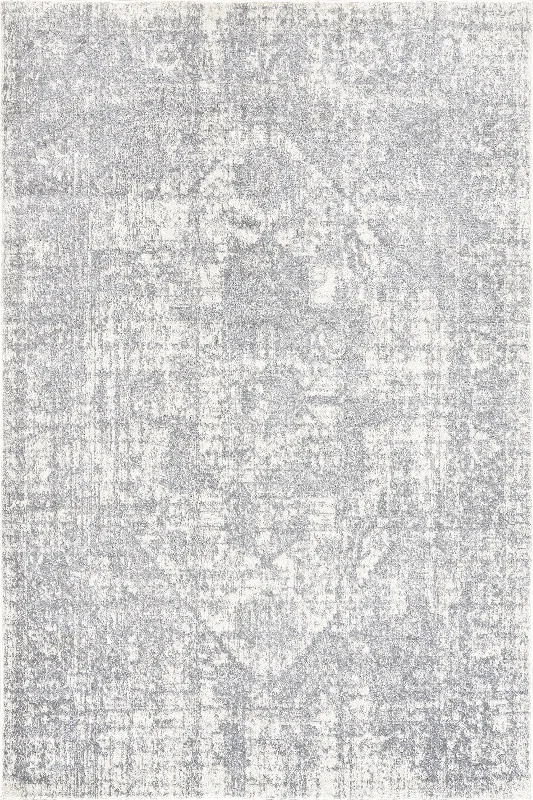 Fading Herati Medallion Rug | Grey