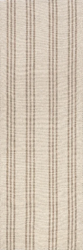 Hawthorn Striped Wool Rug | Ivory