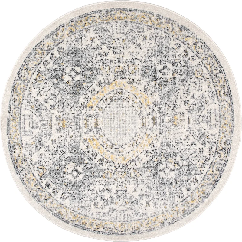 Honeycomb Labyrinth Rug | Gold