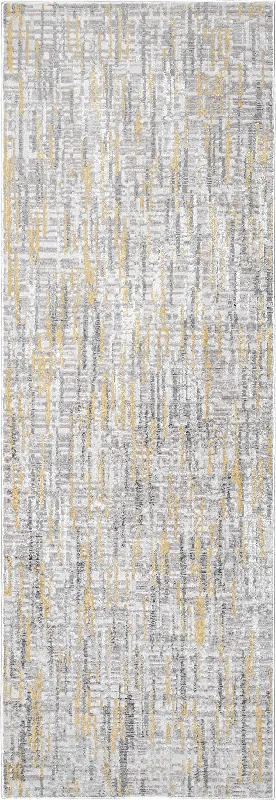 Isabella Crosshatch Abstract Rug | Gold