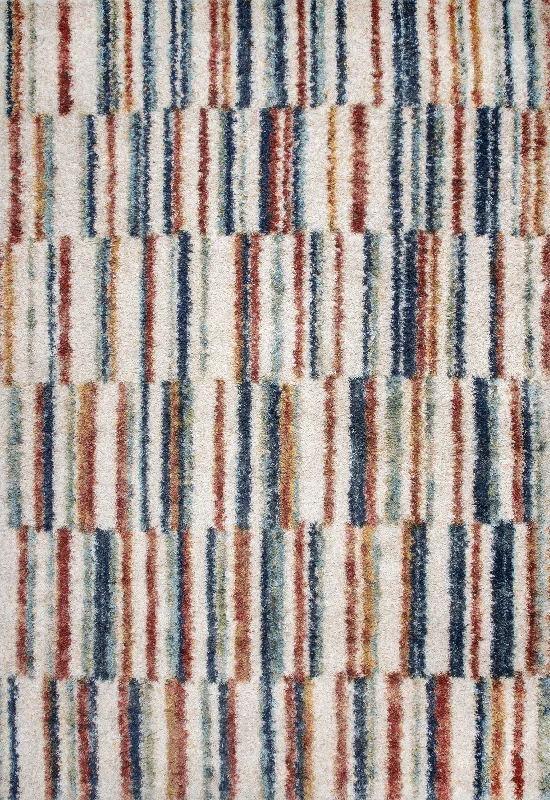 Kyra Abstract Striped Rug | Beige