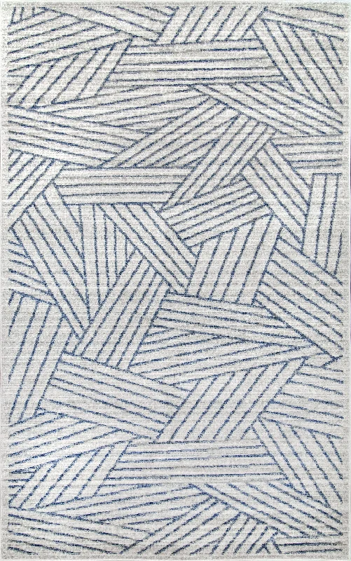 Layering Stripes Rug | Blue