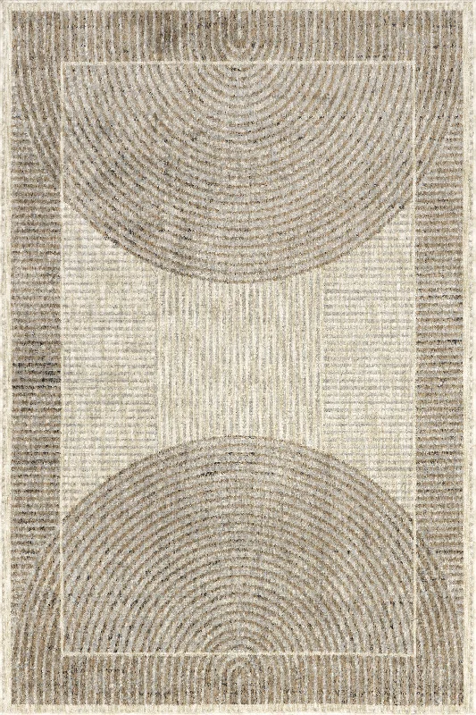 Lela Boho Semi Circle Rug | Sand