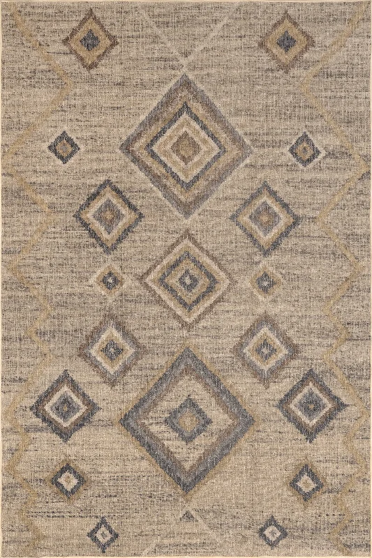 Leva Easy-Jute Washable Retro Rug | Natural