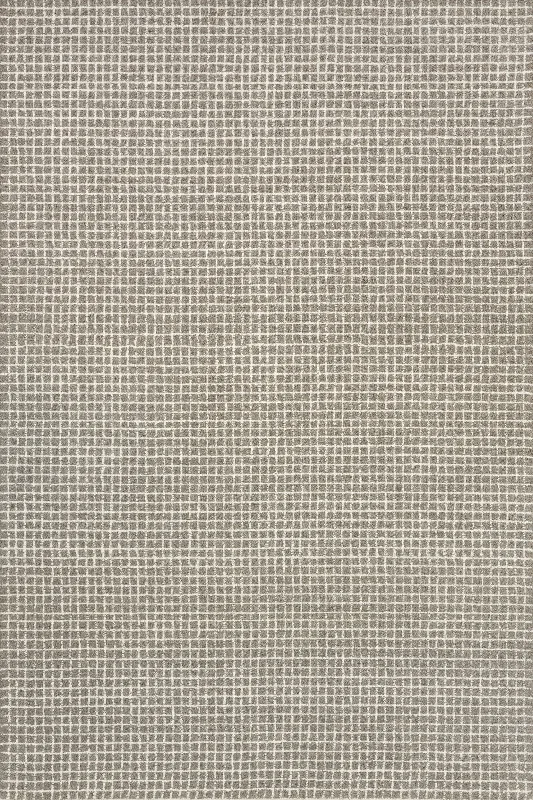 Melrose Checked Rug | Grey