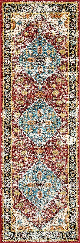 Olden Medallion Indoor/Outdoor Rug | Multicolor