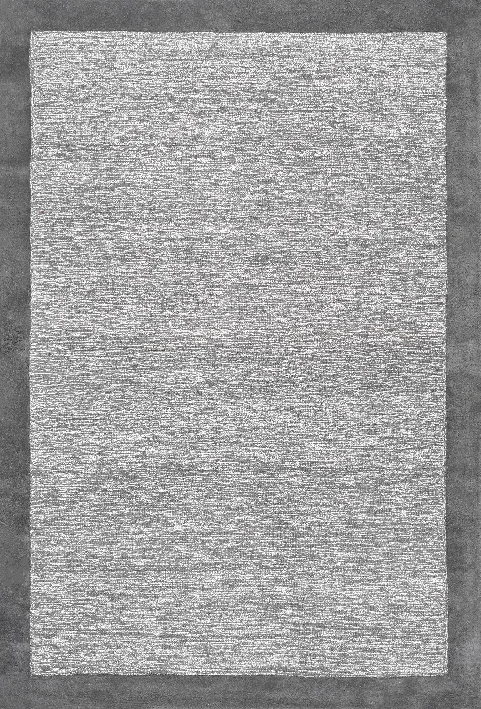 Raya Wool Monochromatic Rug | Grey