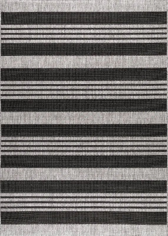 Regency Stripes Indoor/Outdoor Rug | Grey