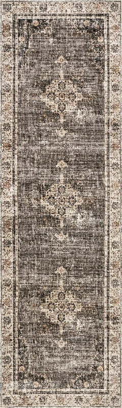 Rosewood Vintage Washable Rug | Brown