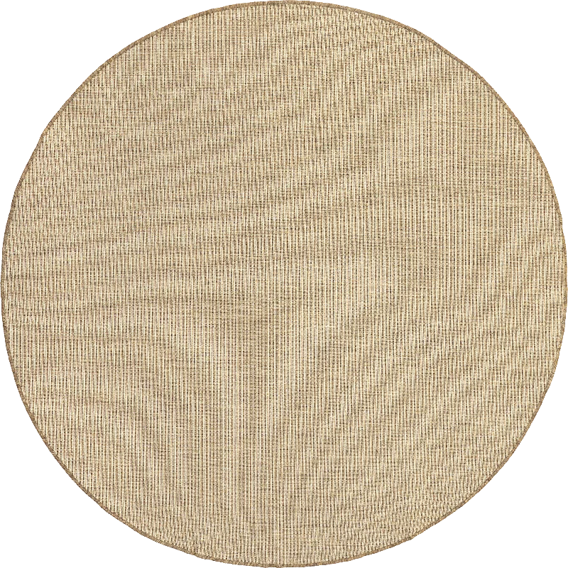 Sandra Solid Faux Jute Indoor/Outdoor Rug | Brown