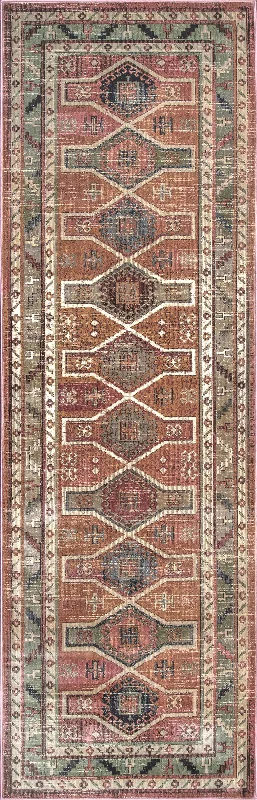 Vintage Victorian Rug | Orange