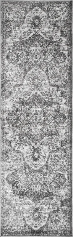 Whitny Shaded Medallion Rug | Grey