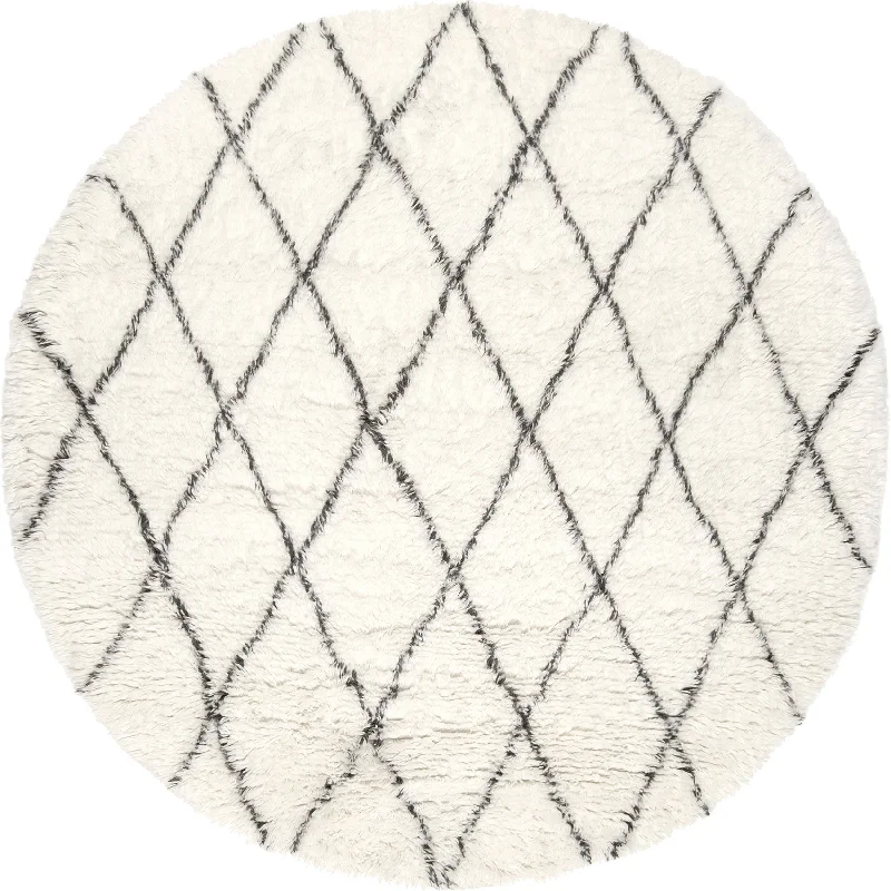 Wool Moroccan Shag Rug | Ivory