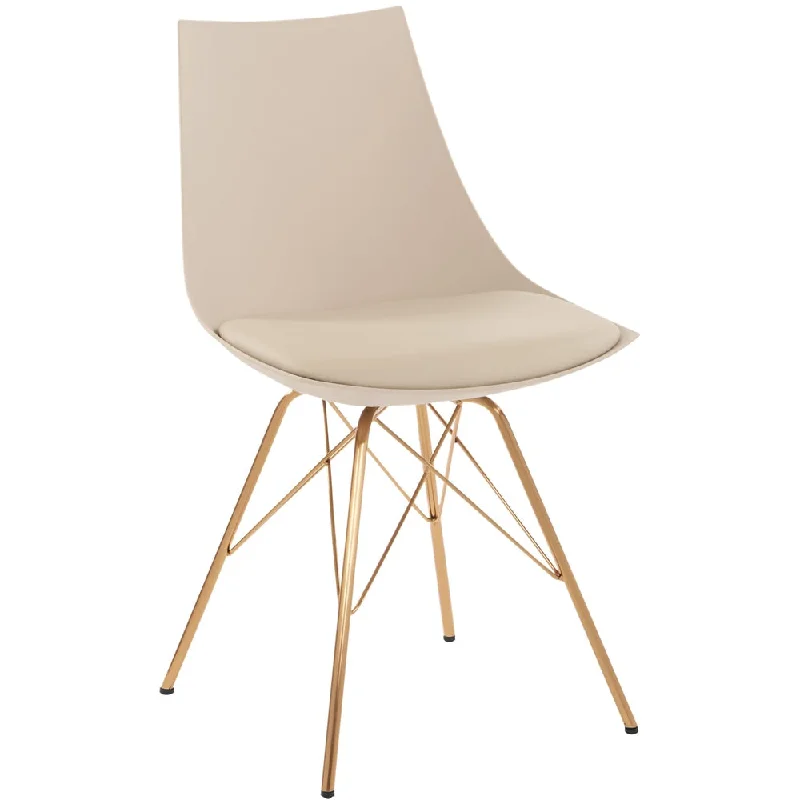 AveSix - Oakley Contemporary Home Chair - Cream/Gold