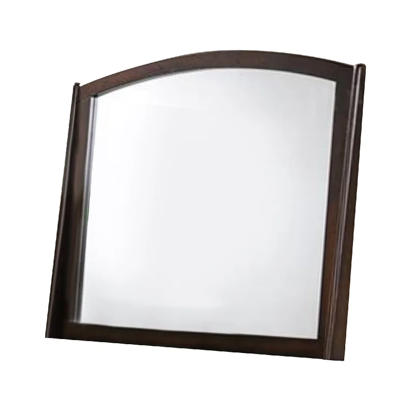 Benzara Contemporary Appeal Mirror, Varnish Oak