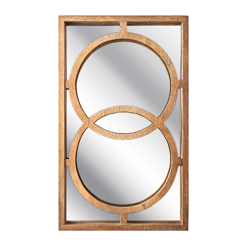 IMAX Worldwide Home Spheres Carved Wood Mirror