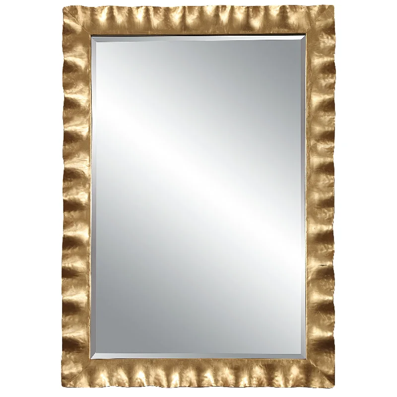 Uttermost 09742 Haya Scalloped Gold Mirror