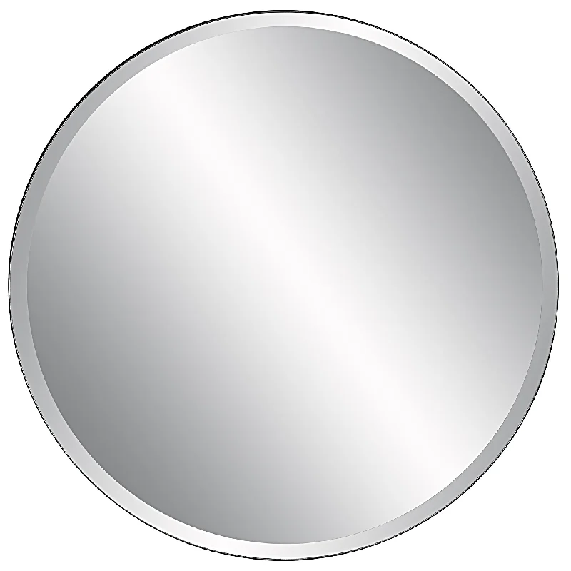 Uttermost 09763 Cerelia Black Round Mirror