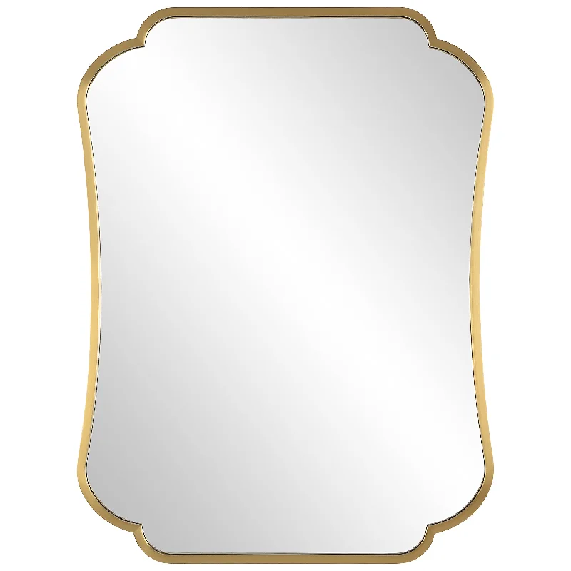 Uttermost 9904 Athena Brushed Brass Mirror