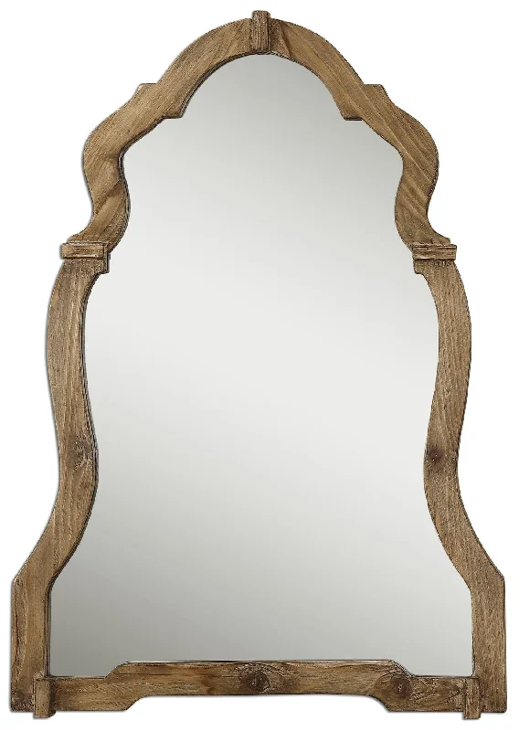 Uttermost 07632 Agustin Light Walnut Mirror