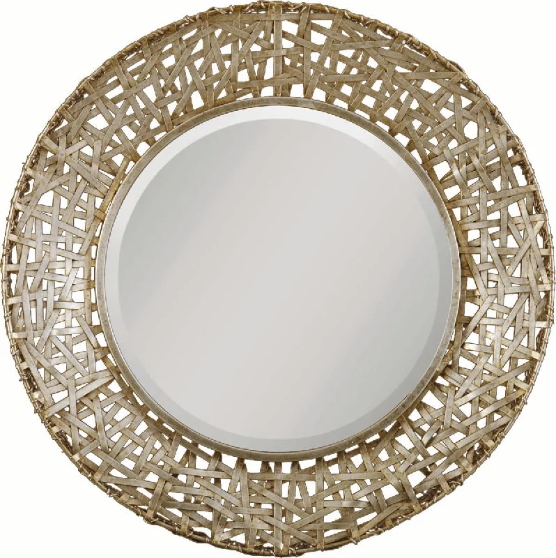 Uttermost 11603 B Alita Champagne Woven Metal Mirror