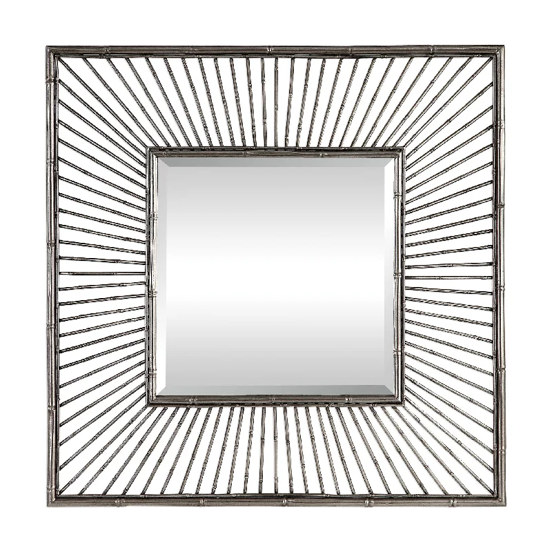 Uttermost 09391 Anji Silver Square Mirror