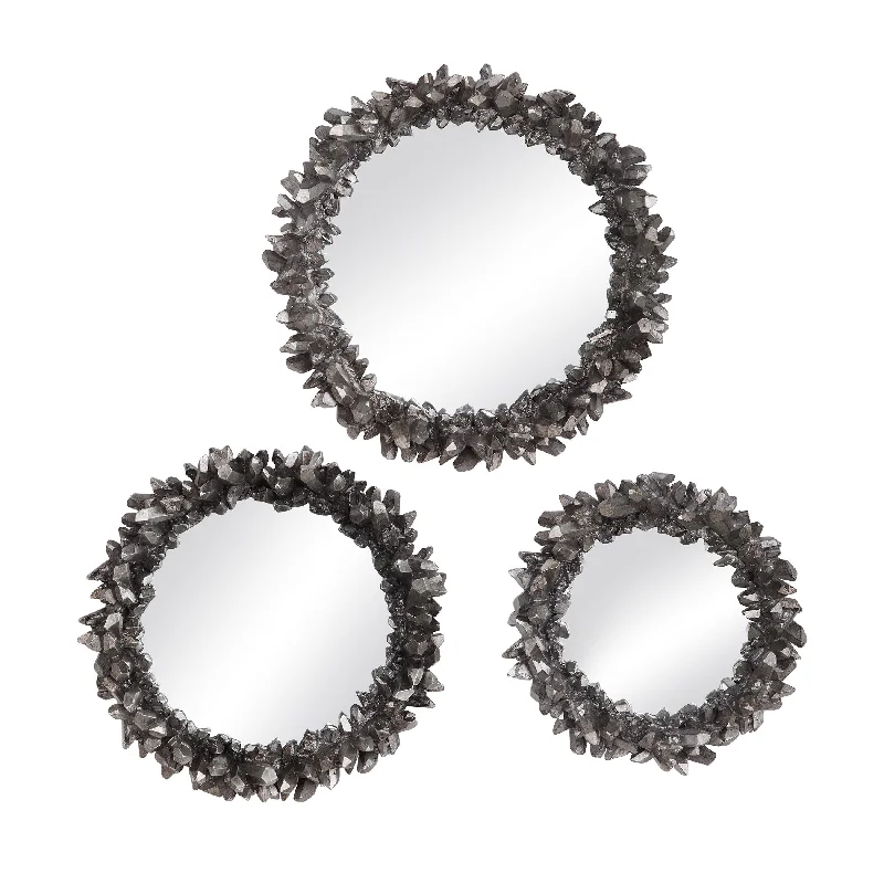 Uttermost 09636 Galena Round Mirrors, S/3