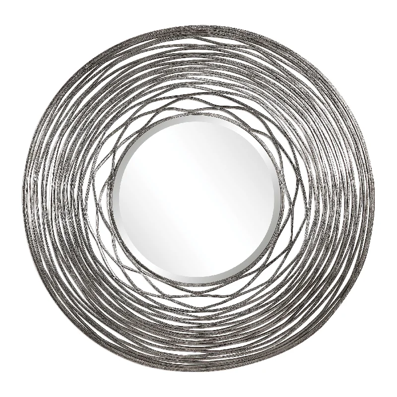 Uttermost 09418 Galtero Round Silver Mirror