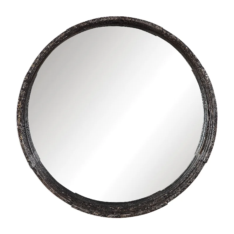 Uttermost 09538 Genovia Industrial Round Mirror