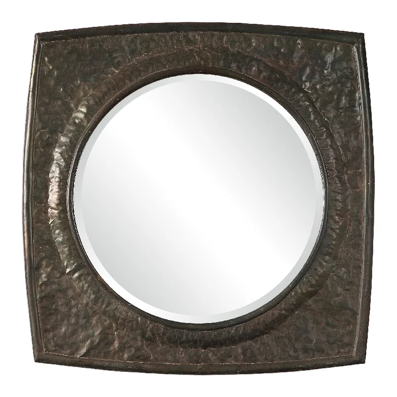 Uttermost 09411 Hadeon Hammered Iron Mirror