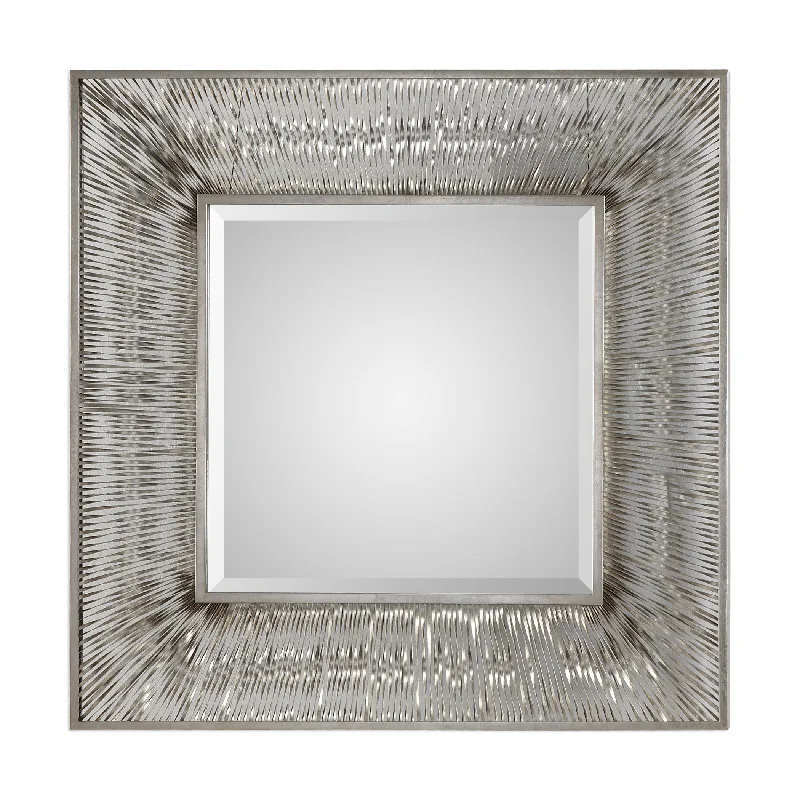 Uttermost 09291 Jacenia Silver Square Mirror