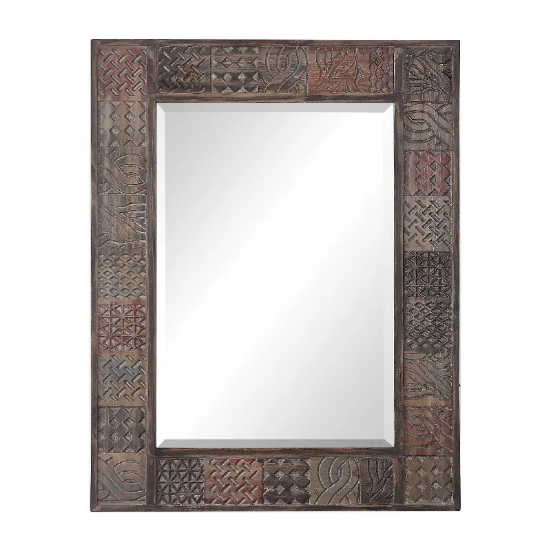 Uttermost 09537 Kele Carved Wood Mirror