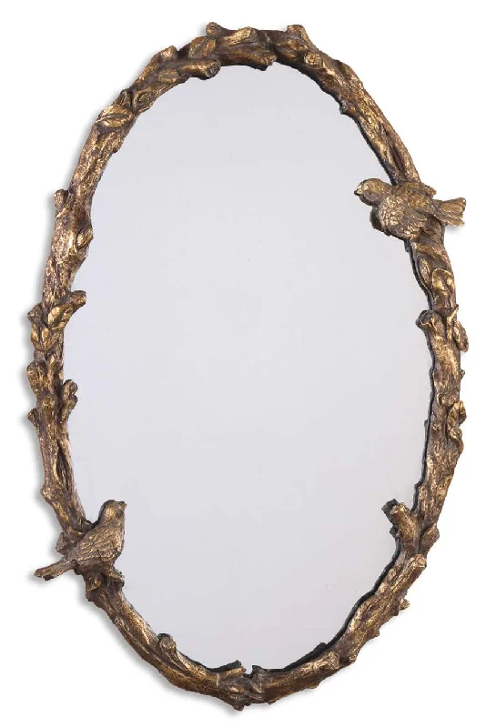 Uttermost 13575 P Paza Oval Vine Gold Mirror