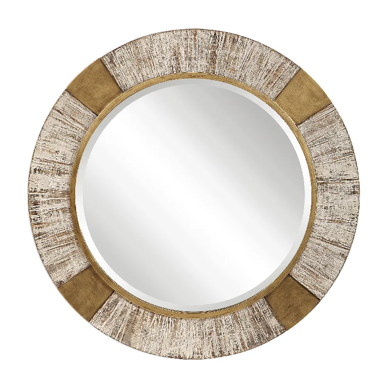 Uttermost 09478 Reuben Gold Round Mirror