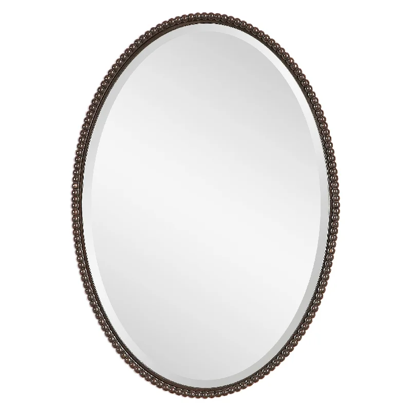 Uttermost 01101 B Sherise Bronze Oval Mirror