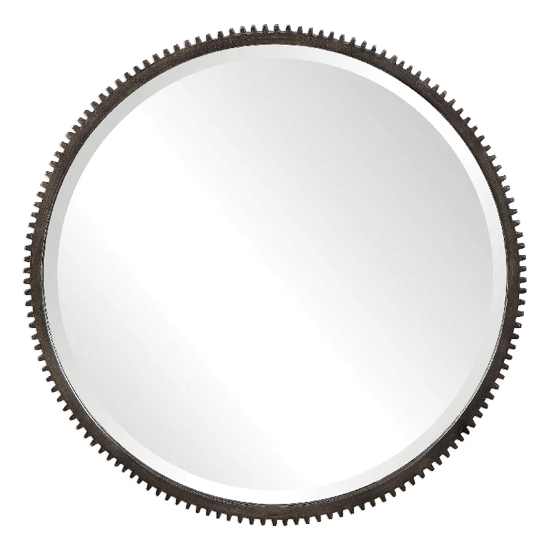 Uttermost 09497 Werner Round Gear Mirror