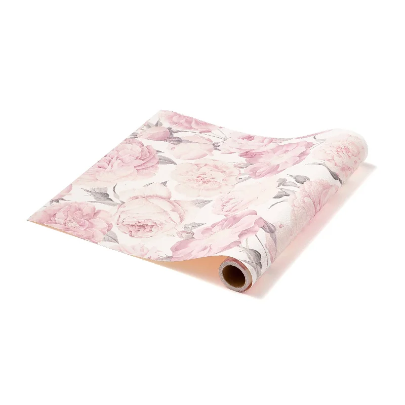 Removable Wall Paper Peony Pink