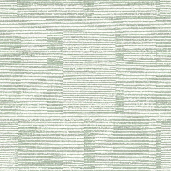 Callaway Green Woven Stripes Wallpaper from Georgia Collection