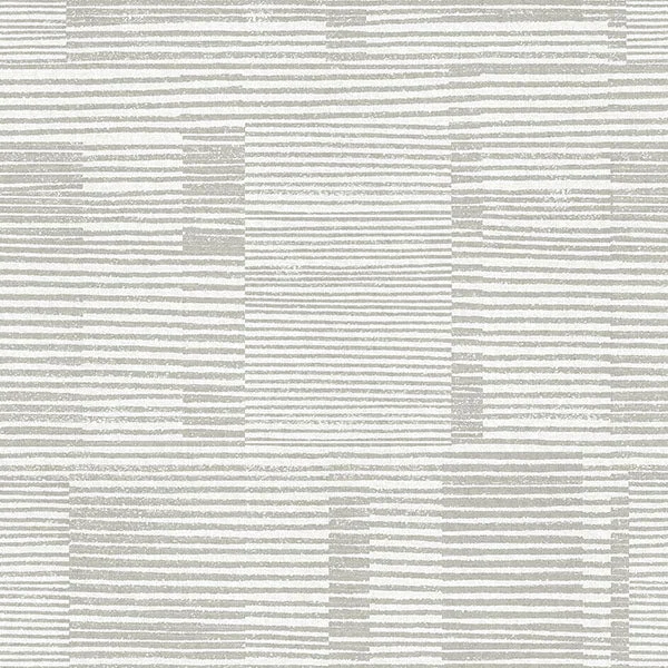 Callaway Grey Woven Stripes Wallpaper from Georgia Collection