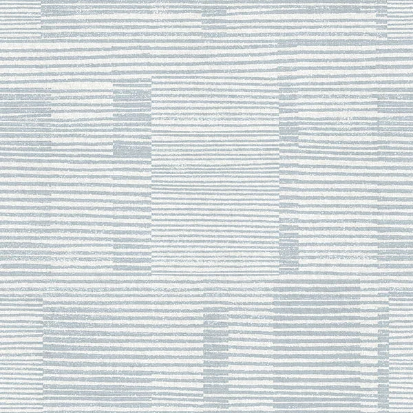 Callaway Light Blue Woven Stripes Wallpaper from Georgia Collection