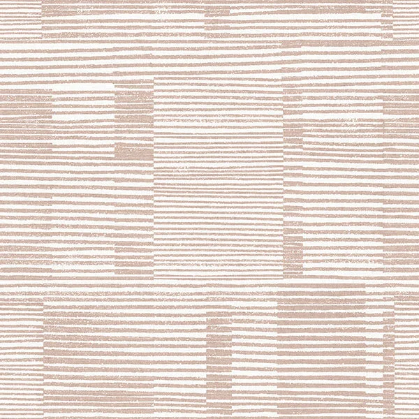 Callaway Pink Woven Stripes Wallpaper from Georgia Collection