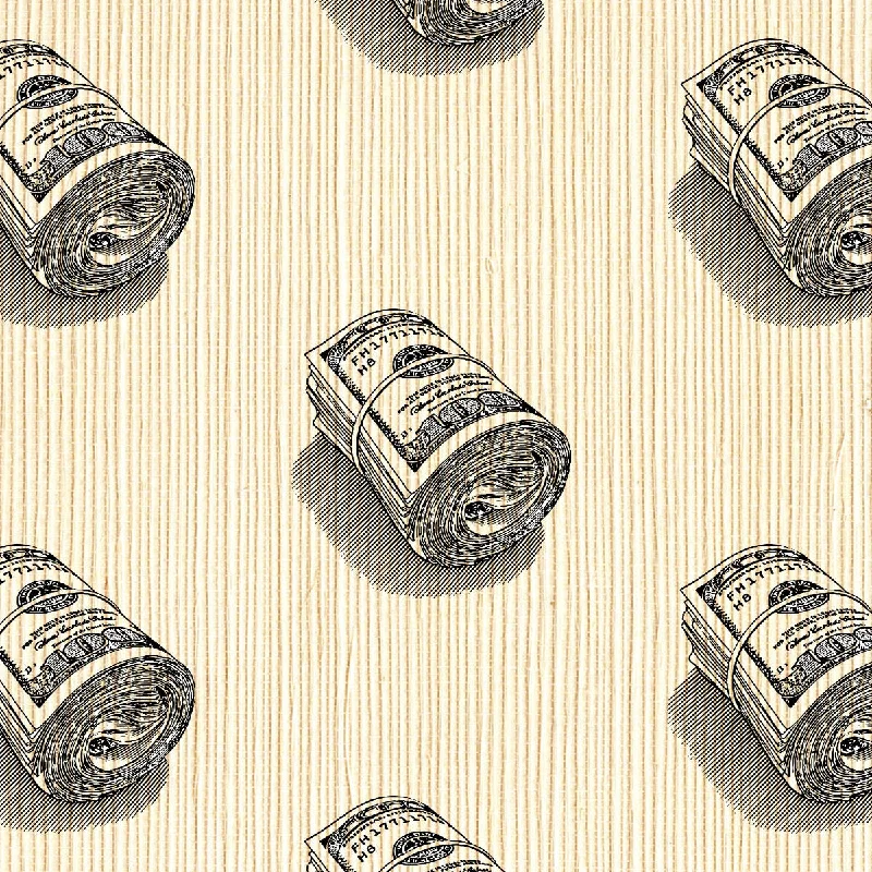 Dolla Toile Grasscloth Wallpaper